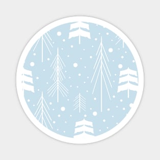 White winter pattern Magnet